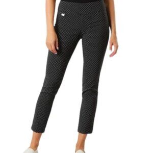 Lisette L Montreal Women’s Black & White Polka Dot Cropped Pants Size 12 Pull On